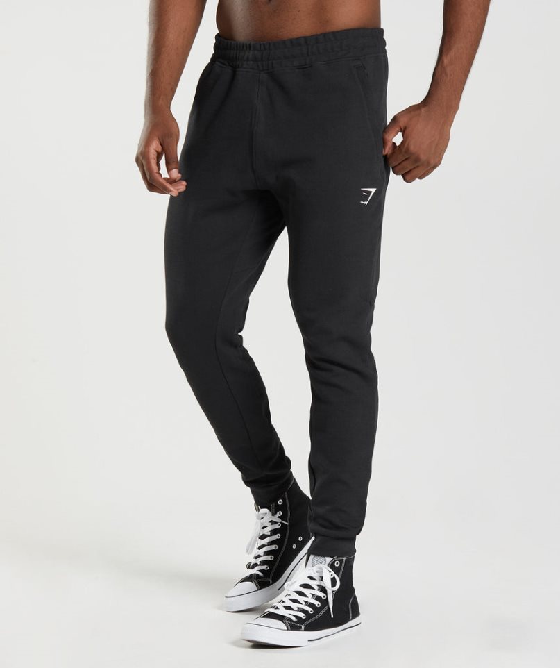 Men\'s Gymshark React Jogger Black | CA 5N61D8